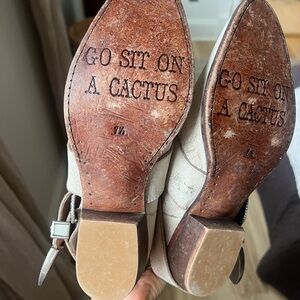 Matisse Understated Leather Bitchin Biker Boot White